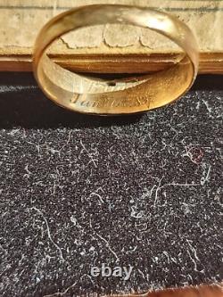 Rare-The Soldier's Hymn Book, Agnes Chapman Civil War Era WithGold B-Day Ring 1837