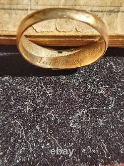 Rare-The Soldier's Hymn Book, Agnes Chapman Civil War Era WithGold B-Day Ring 1837