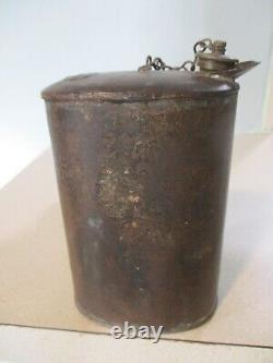 Rare antique Civil War & WW1 Military water canteen flask bottle 1 pint 5.5 x3.5