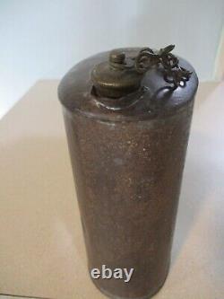 Rare antique Civil War & WW1 Military water canteen flask bottle 1 pint 5.5 x3.5