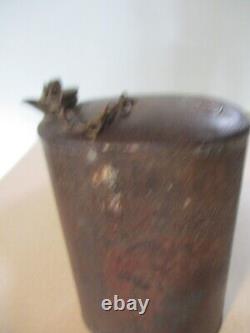 Rare antique Civil War & WW1 Military water canteen flask bottle 1 pint 5.5 x3.5