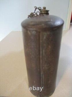 Rare antique Civil War & WW1 Military water canteen flask bottle 1 pint 5.5 x3.5