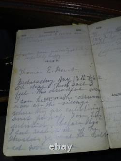 Rare beautiful civil war diary c. 1862