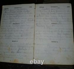 Rare beautiful civil war diary c. 1862