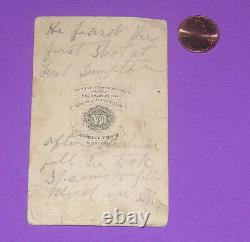 Real Civil War E & H. T. Anthony Edmund Ruffin card Confederate fired 1st shot