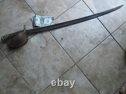 Really Great Civil War Naval Cutlass Sword, Marked Ames, 1861, Nice Decorator