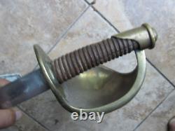 Really Great Civil War Naval Cutlass Sword, Marked Ames, 1861, Nice Decorator