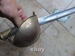 Really Great Civil War Naval Cutlass Sword, Marked Ames, 1861, Nice Decorator