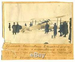 Russian Civil War Red Air Force Airplane Wayward Real Photo 1920 Perm Signed