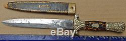 SMALL Antique IXL 5 Double Edge DAGGER Circa 1850 US Civil War era Bowie Knife