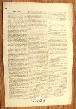 Sanitary Fair CIVIL War Disabled Soldiers Home Broadside 1865