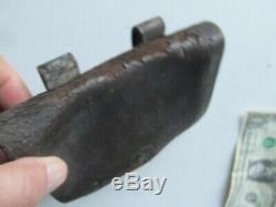 Scarce Antique Civil War OFFICER'S Leather Pistol Cartridge Box, REVOLVER, GIFT