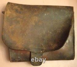 Scarce Rare Antique CIVIL War Leather Document Carrier The Farmington Shoppe