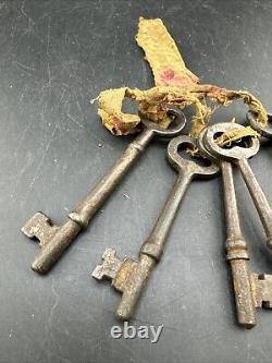 Set Of 5 Civil War Jailer Keys