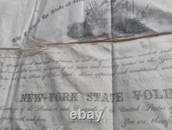 Signed Civil War Officer Certificate, c. 1862