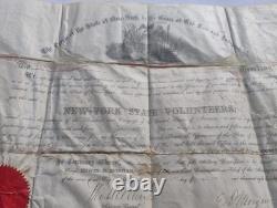 Signed Civil War Officer Certificate, c. 1862
