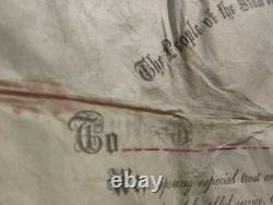 Signed Civil War Officer Certificate, c. 1862