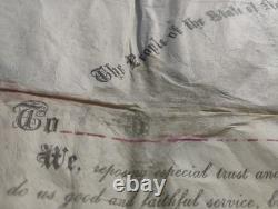 Signed Civil War Officer Certificate, c. 1862