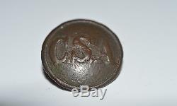 Solid Cast Confederate Civil War Coat Button C. S. A CSA Blank