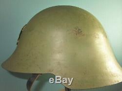 Spanish eibar M34/38 helmet civil war casque stahlhelm casco elmo franco