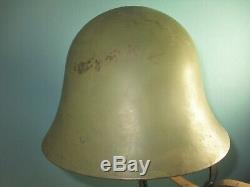 Spanish eibar M34/38 helmet civil war casque stahlhelm casco elmo franco