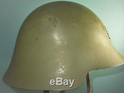 Spanish eibar M34/38 helmet civil war casque stahlhelm casco elmo franco