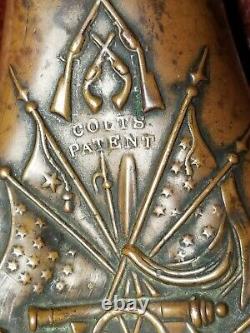 Super Rare 1851 Colt Patent NAVY Powder Flask pre Civil War Powder Flask