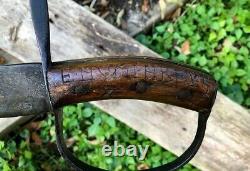 Superb CIVIL War Confederate D Guard Bowie Knife Short Sword IDD Mississipi