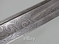 Superb Quality American CIVIL War M1850 Foot Officers Sword Damascus Steel Blade