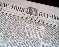 Surrender of Lee's Army at Appomattox Court House 1865 Civil War Ends Newspaper