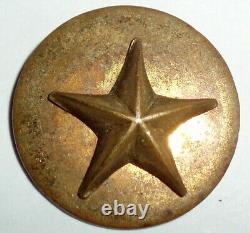 Texas CIVIL War Confederate Star Early 2 Pc Local Made Antique Uniform Button