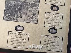 The Civil War Bullet Collection of The Eastern Campaigns with COA
