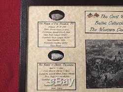 The Civil War Bullet Relic Collection of The Western Campaigns with COA