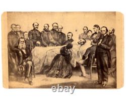 The Death of ABRAHAM LINCOLN Death Bed CDV Photo Granger Art 1865 Civil War Era