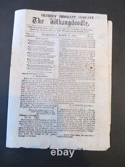 The Whangdoodle Vol 1 #1 Sutler Parody flyer d/l Washington March 15 1865