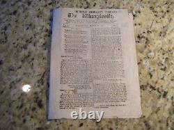 The Whangdoodle Vol 1 #1 Sutler Parody flyer d/l Washington March 15 1865