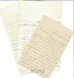 Three Civil War Letters Family Reports Soldier Underground In Bomb Proof Cover