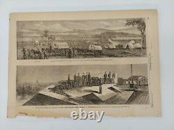Three Civil War Prints and 1864 New York Tribune
