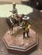 Two American Civil War Confederate Soldiers Miniature With Horse Hand Painted