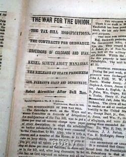 URIAH P. LEVY 1st Jewish U. S. Navy Commodore DEATH Jews 1862 Civil War Newspaper