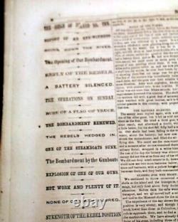 URIAH P. LEVY 1st Jewish U. S. Navy Commodore DEATH Jews 1862 Civil War Newspaper