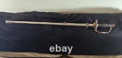 US 1860 Staff and Field Officer's Sword Authentic with Scabbard From Reed's & Sons