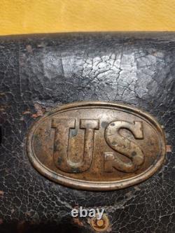 US American Civil War Musket Ammunition Pouch SPRINGFIELD RIFLE