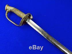 US Antique Civil War C. Roby Foot Officer's Engraved Sword
