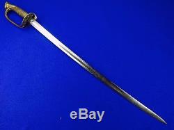 US Antique Civil War C. Roby Foot Officer's Engraved Sword
