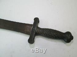 US CIVIL WAR SHORT ARTILLERY SWORD WITH no SCABBARD DATED 1836 AMES MAKERS