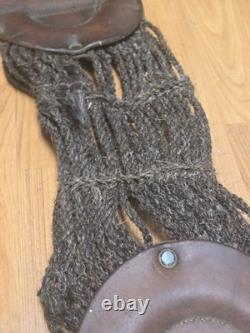 US Cavalry Horse Hair Belly Girth Cinch Marked RIA 1918 Very Nice