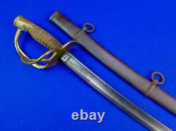 US Civil War Antique 19 Century Model 1860 Ames Cavalry Sword with Scabbard