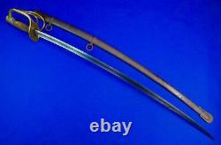 US Civil War Antique 19 Century Model 1860 Ames Cavalry Sword with Scabbard