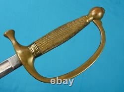 US Civil War Antique Old 19 Century Ames Musician Officer's Sword with Scabbard